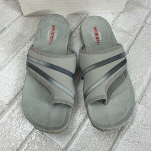Merrell Light Gray Slide Sandals